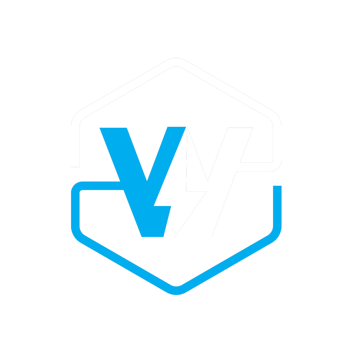 White lightning logo