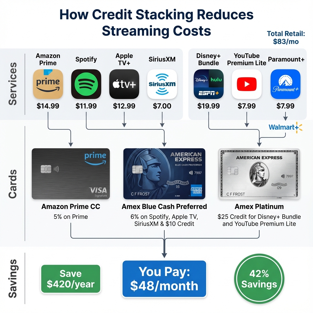 Credit Stacking Flow Diagram