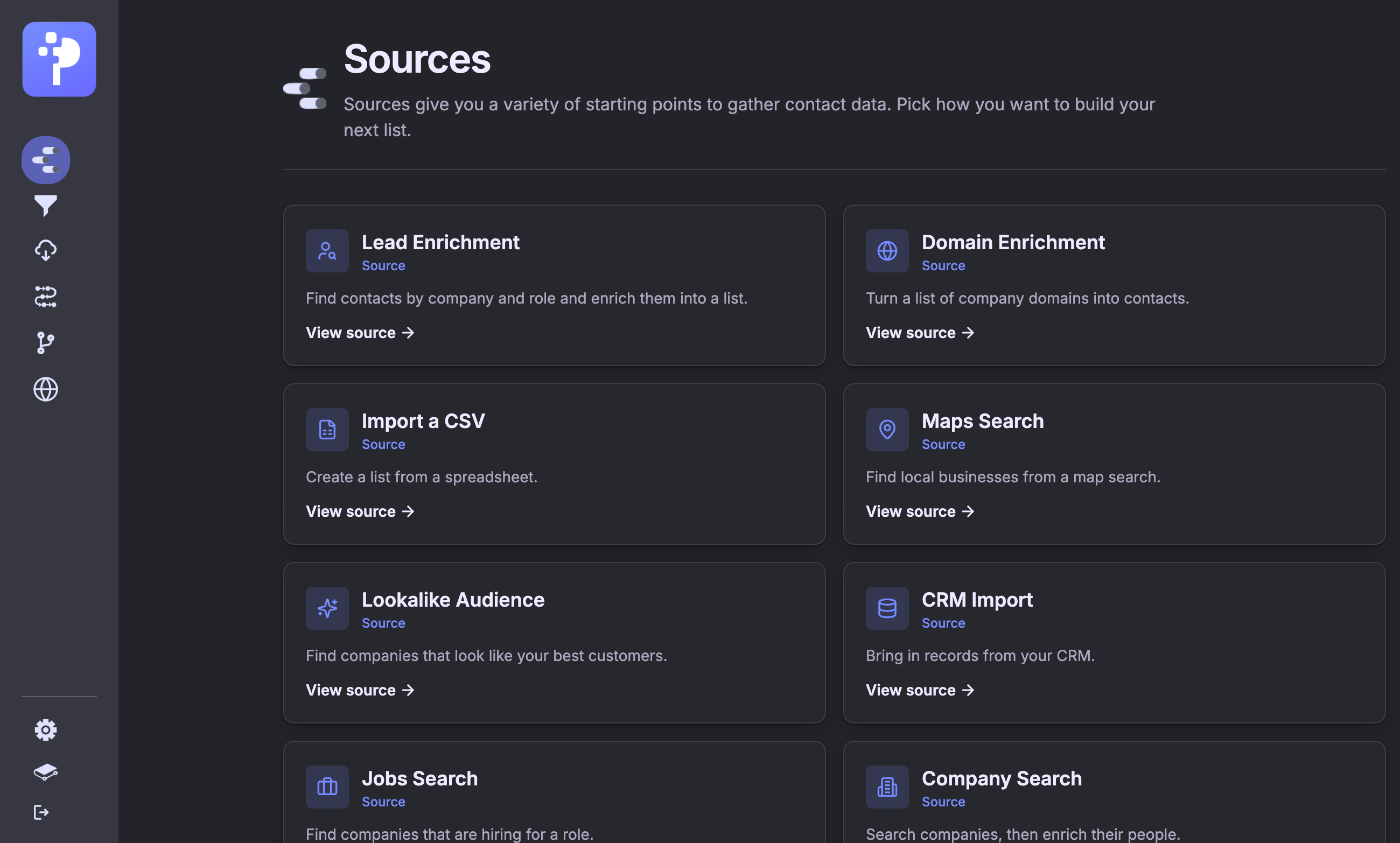 Parvenu Sources