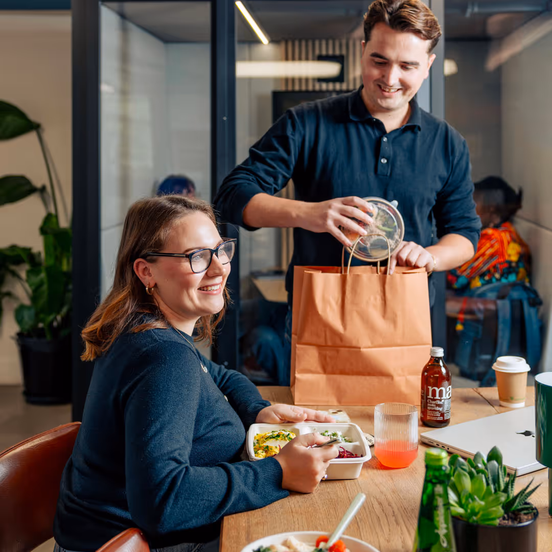 serving smart fridges office