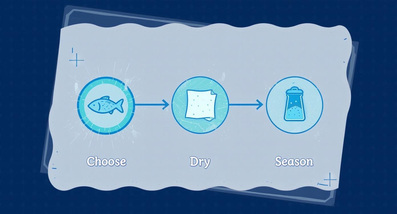 Infographic about how to cook chilean sea bass