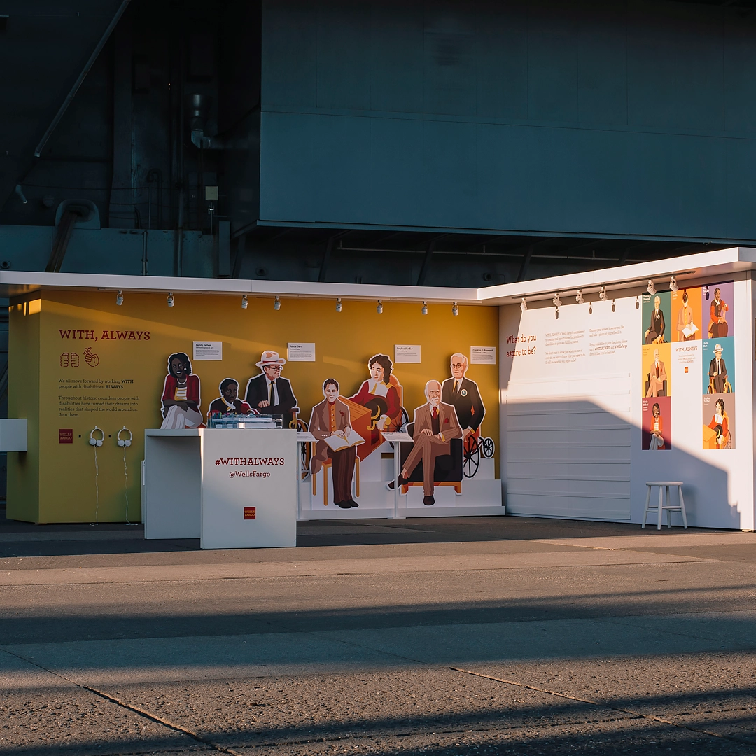 Interactive display at the intrepid museum