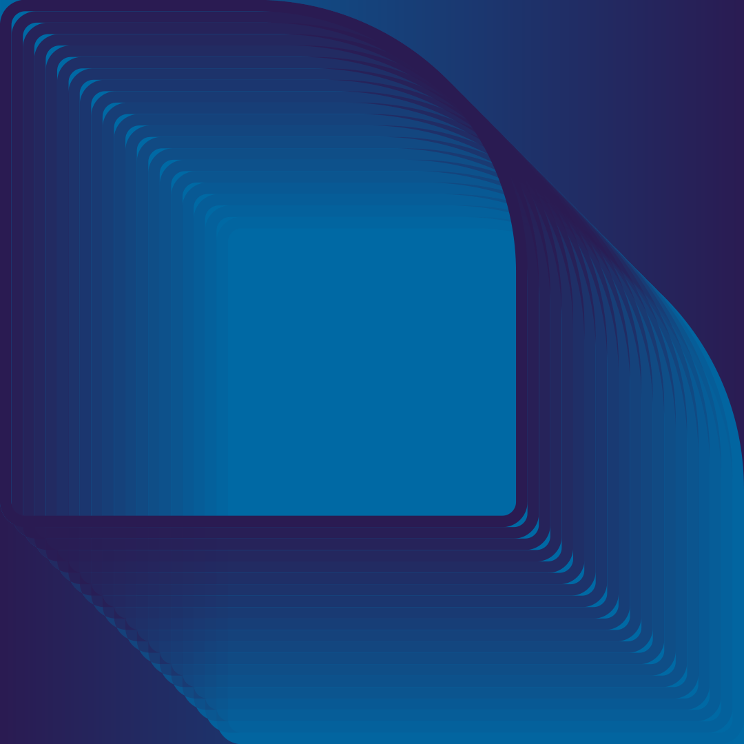 Square gradient graphic in blue and purple