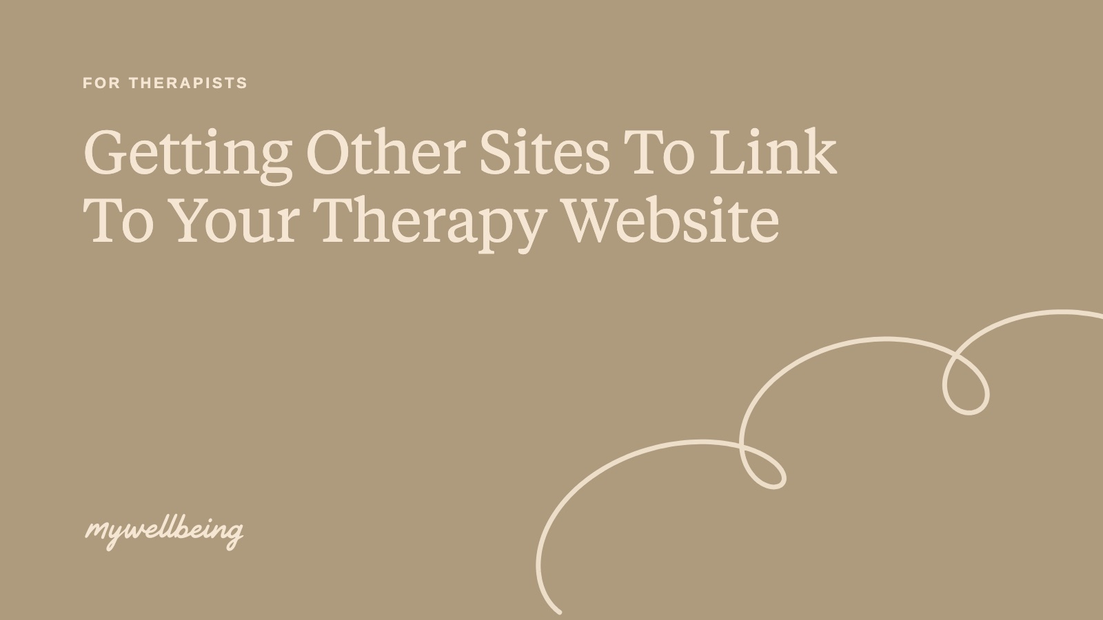 Getting Other Sites To Link To Your Therapy Website
