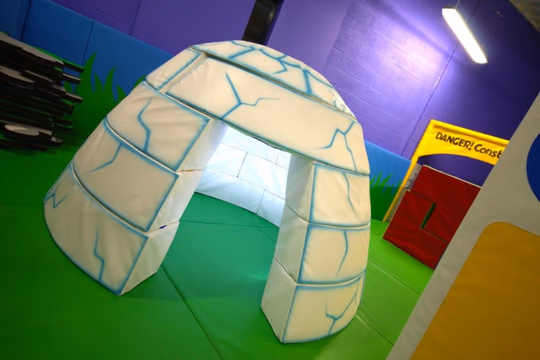 Role Play Igloo for kids to play with in Bubbles World of Play Soft Play in Wirral