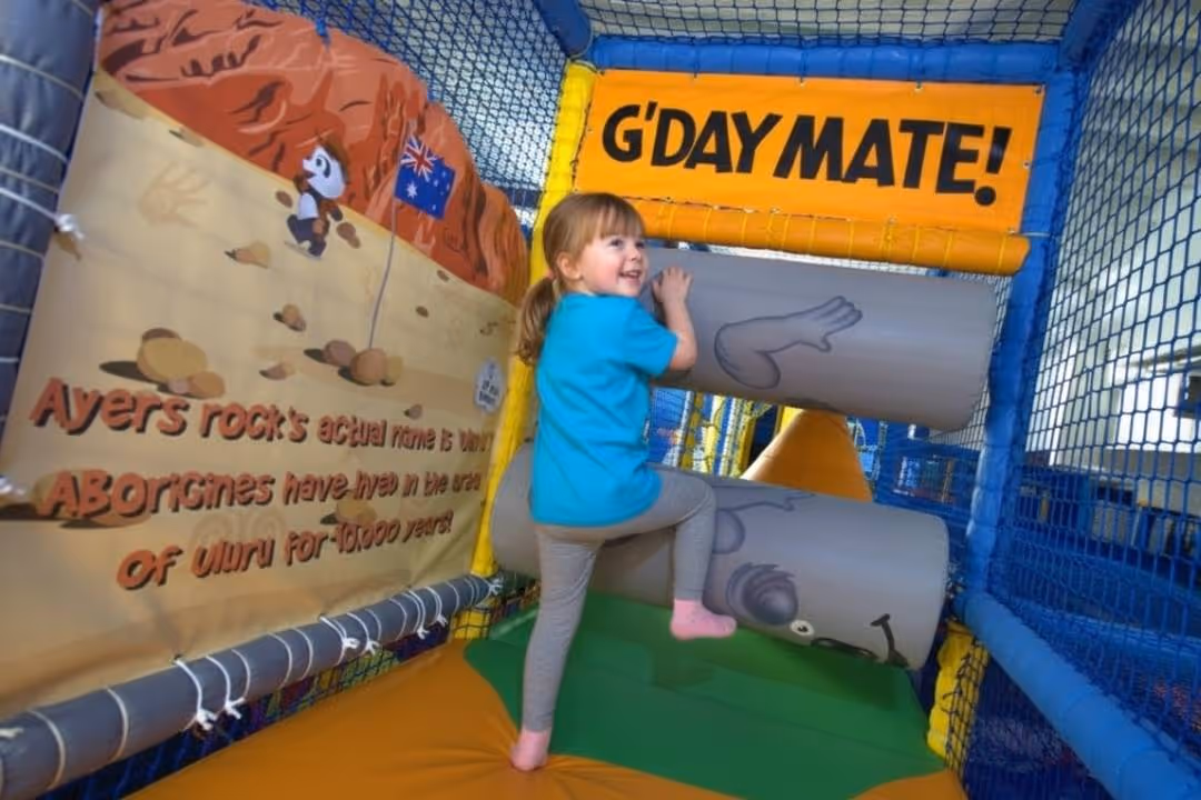 8 year old child playing in indoor play close to Huyton, Liverpool