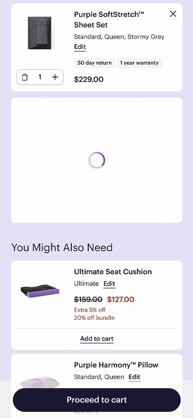 Mobile screen showing a kitchen with a virtual tour badge