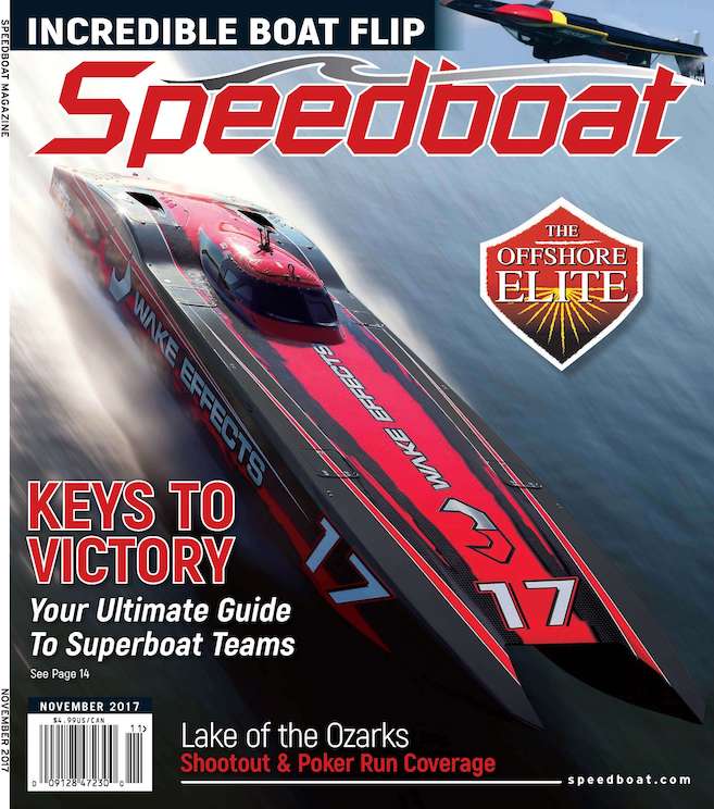 Speedboat Magazine November 2017 Issue cover