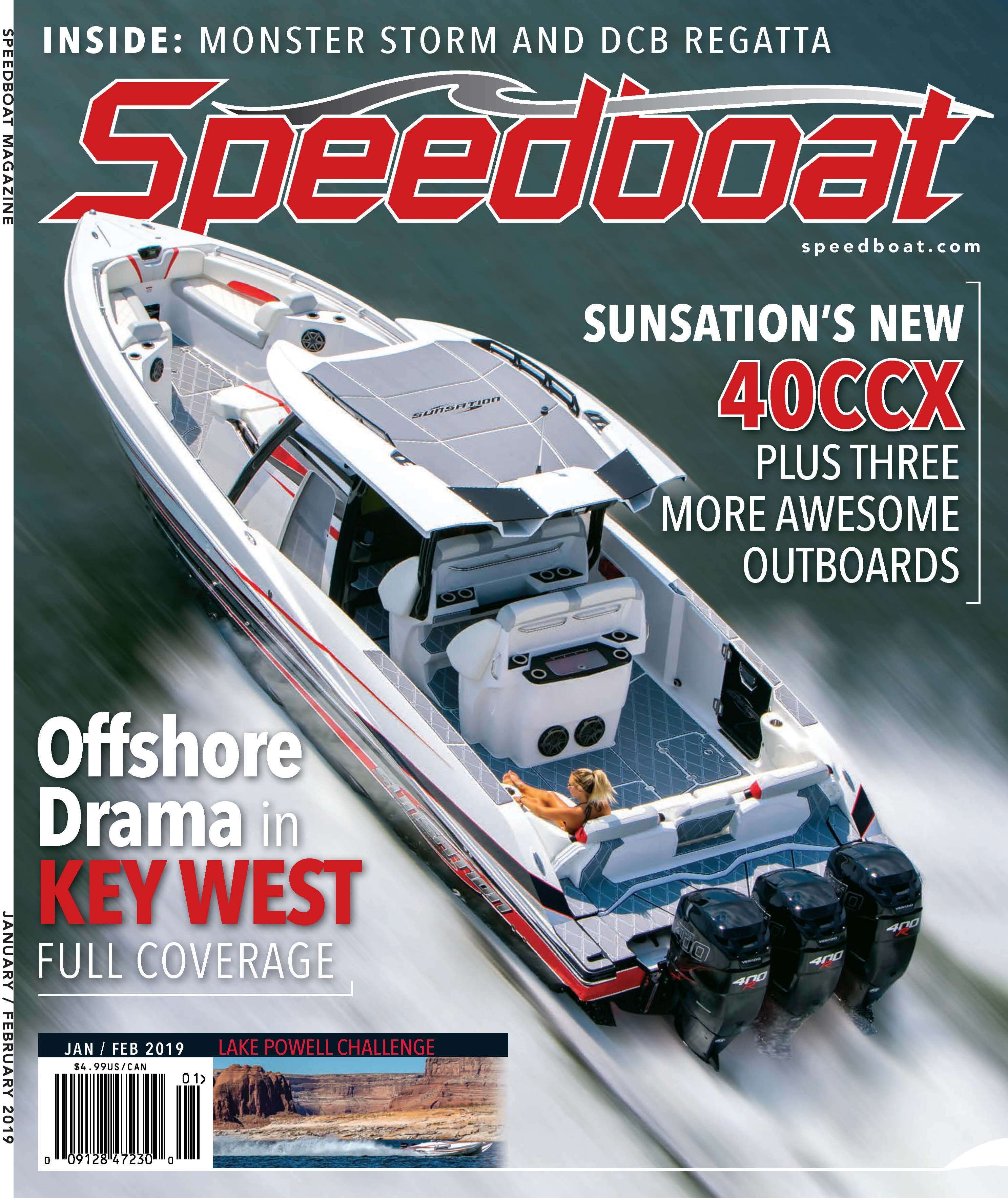 Speedboat Magazine January/February 2019 Issue cover