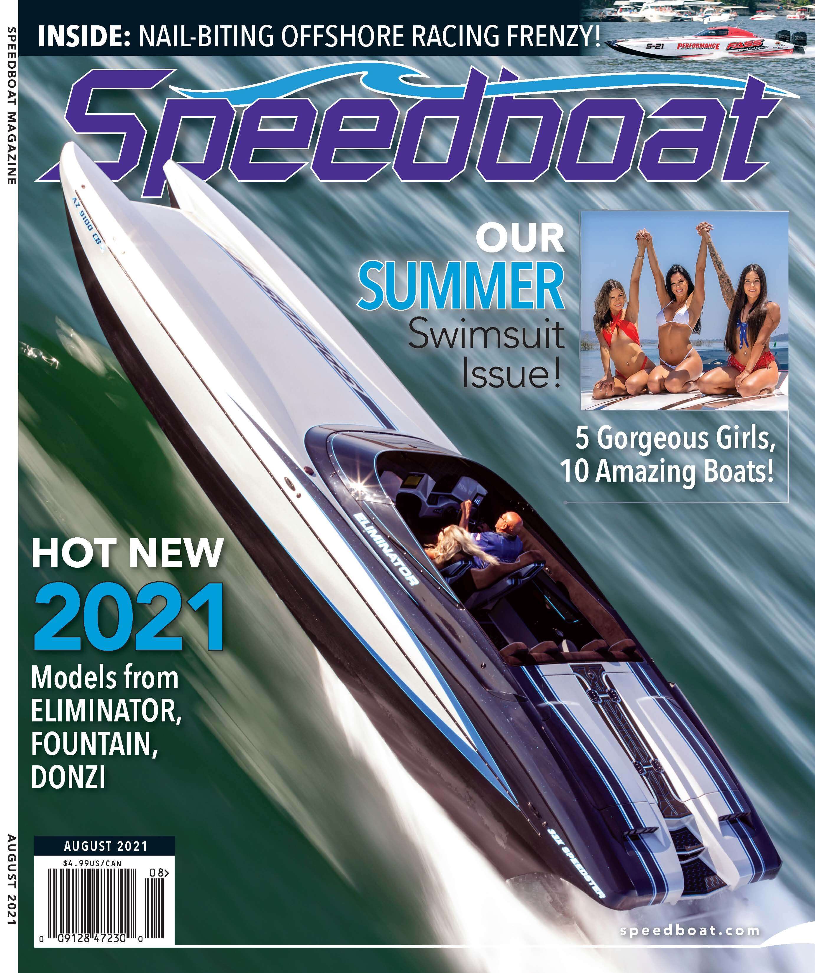 Speedboat Magazine August 2021 Issue cover