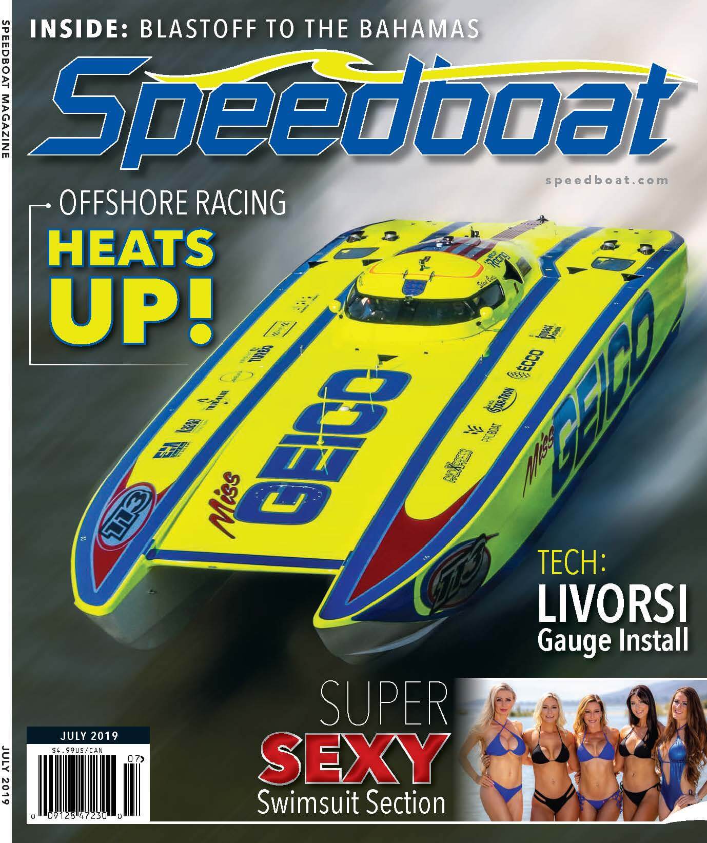 Speedboat Magazine July 2019 Issue cover