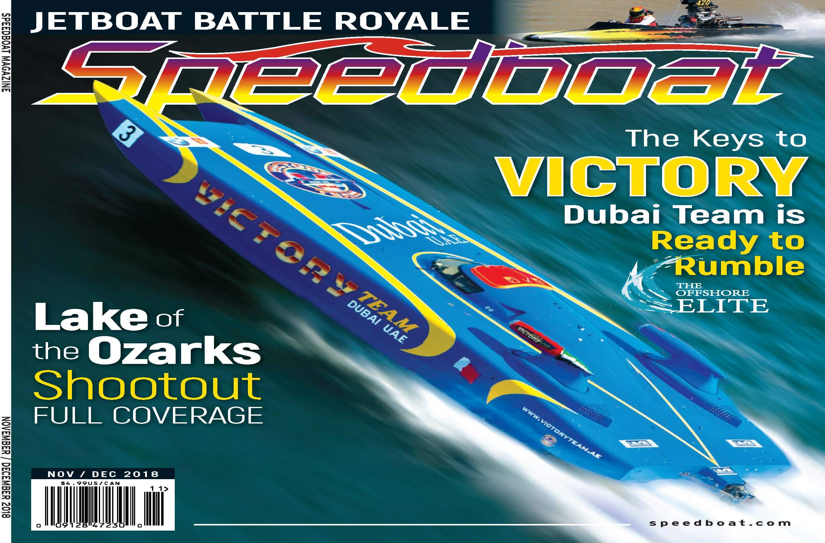 Speedboat Magazine November/December 2018 Issue cover