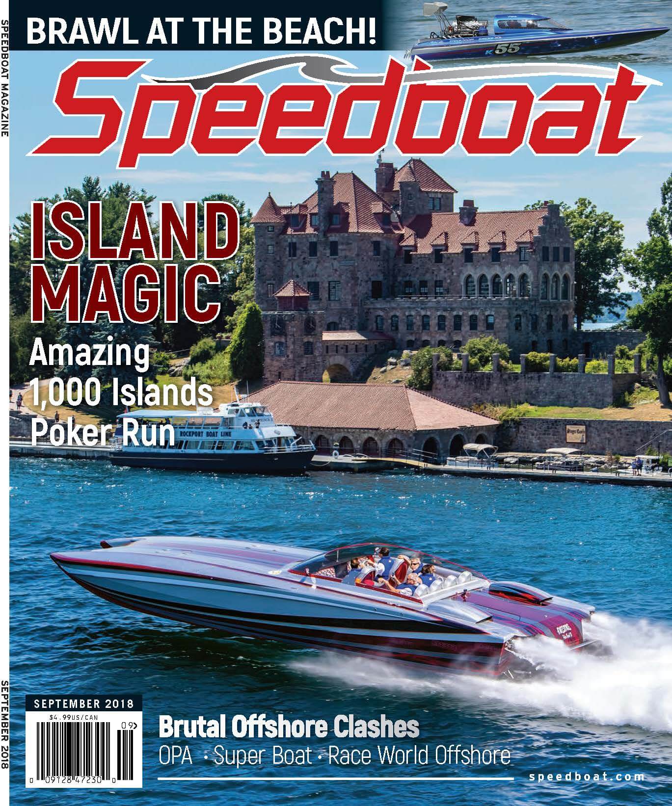 Speedboat Magazine September 2018 Issue cover