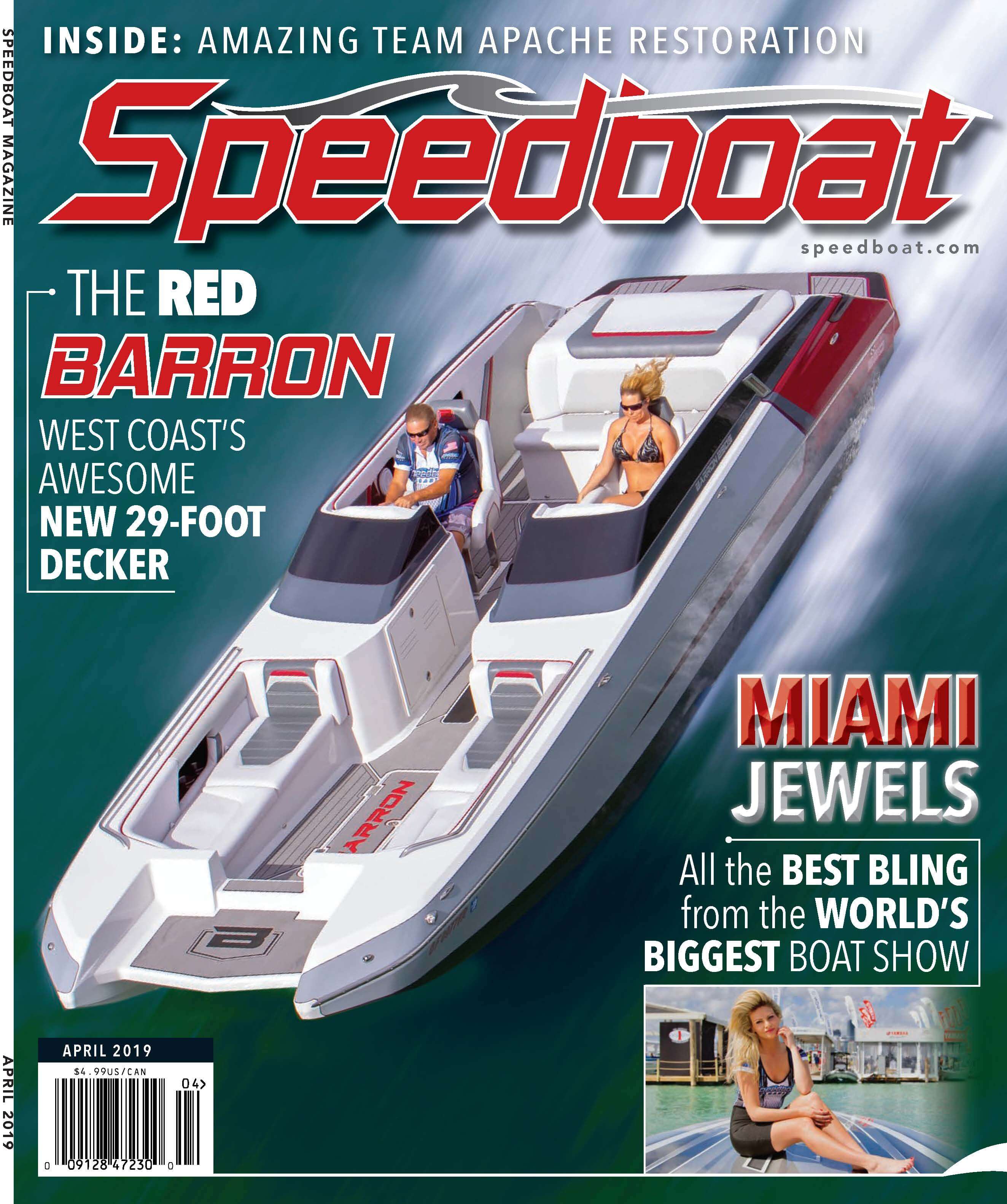 Speedboat Magazine April 2019 Issue cover