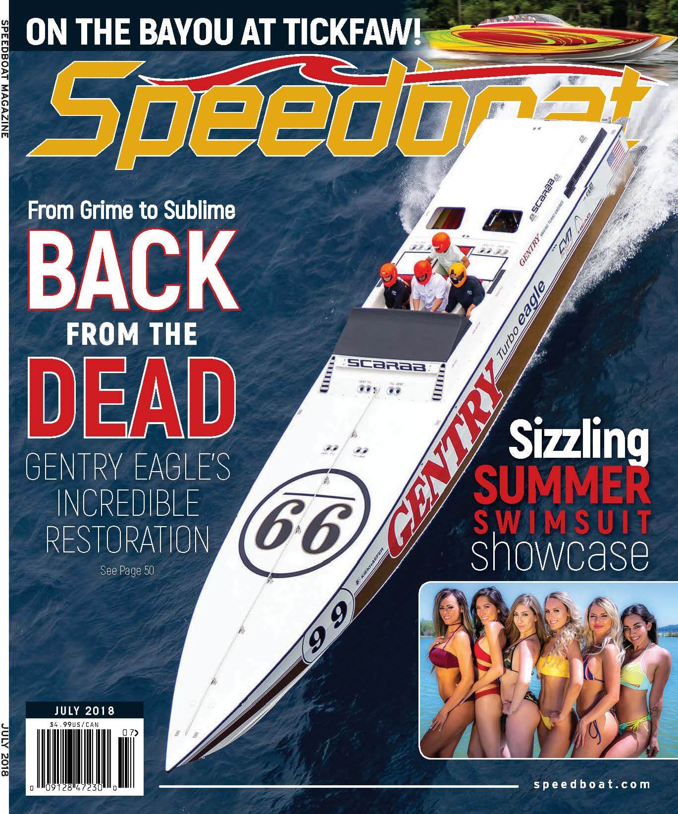 Speedboat Magazine July 2018 Issue cover