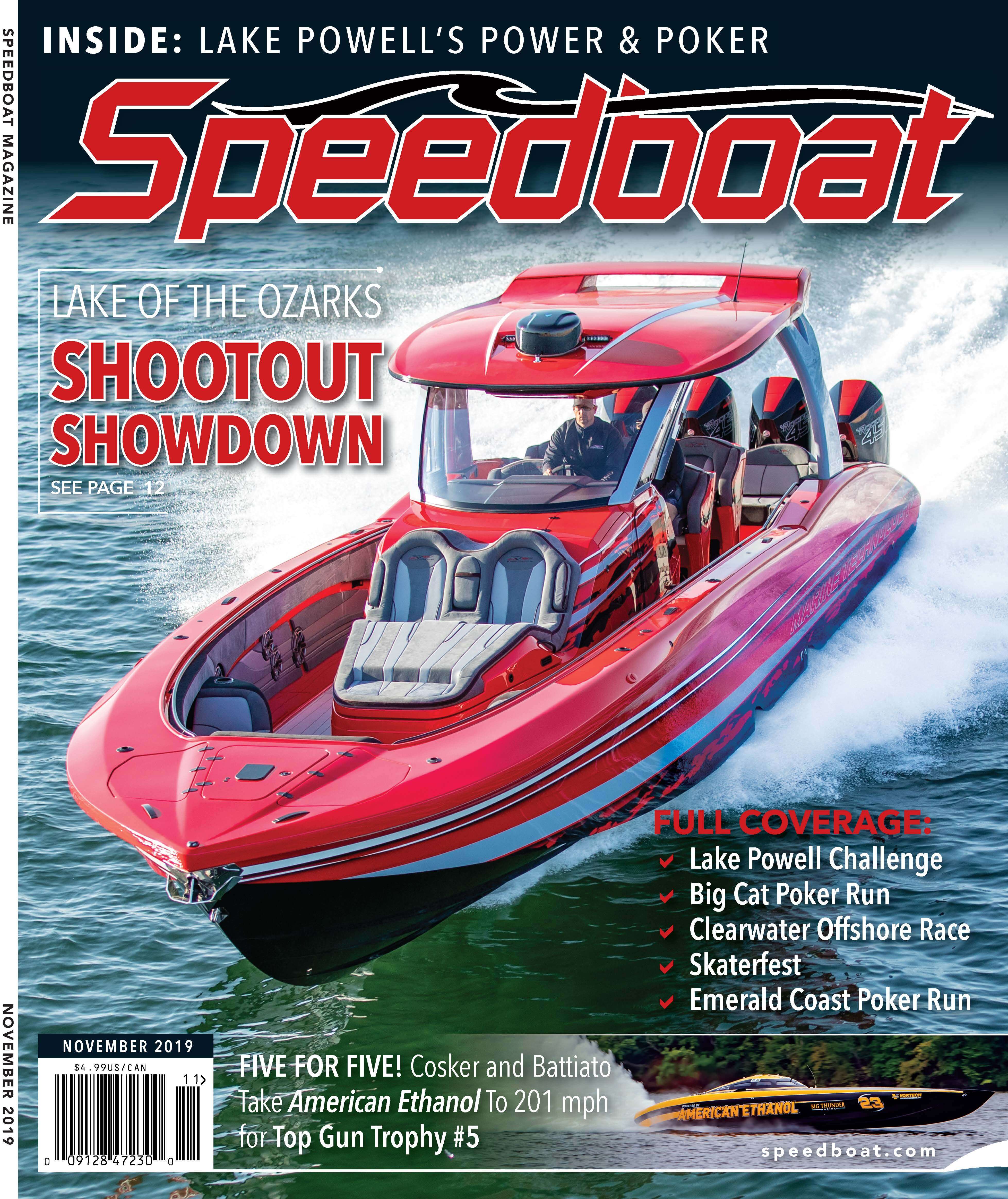 Speedboat Magazine November 2019 Issue cover