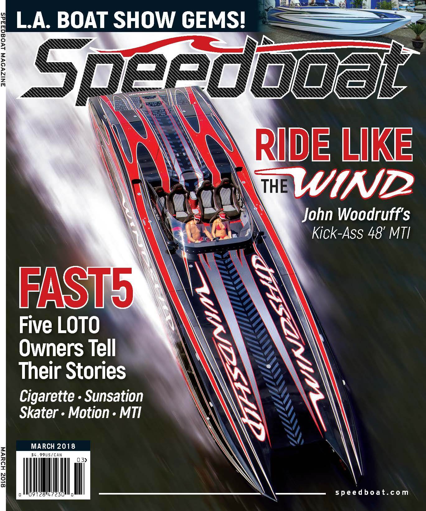 Speedboat Magazine March 2018 Issue cover