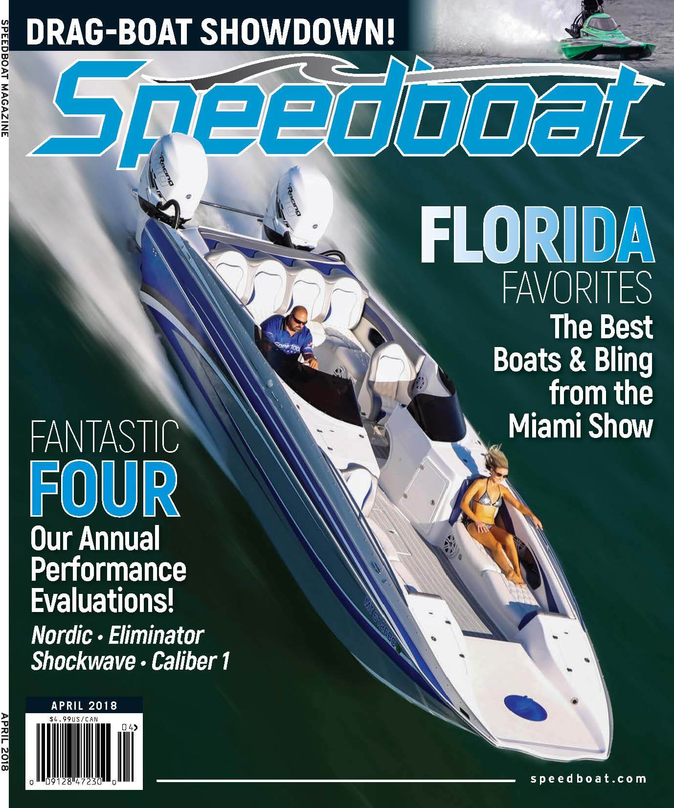 Speedboat Magazine April 2018 Issue cover