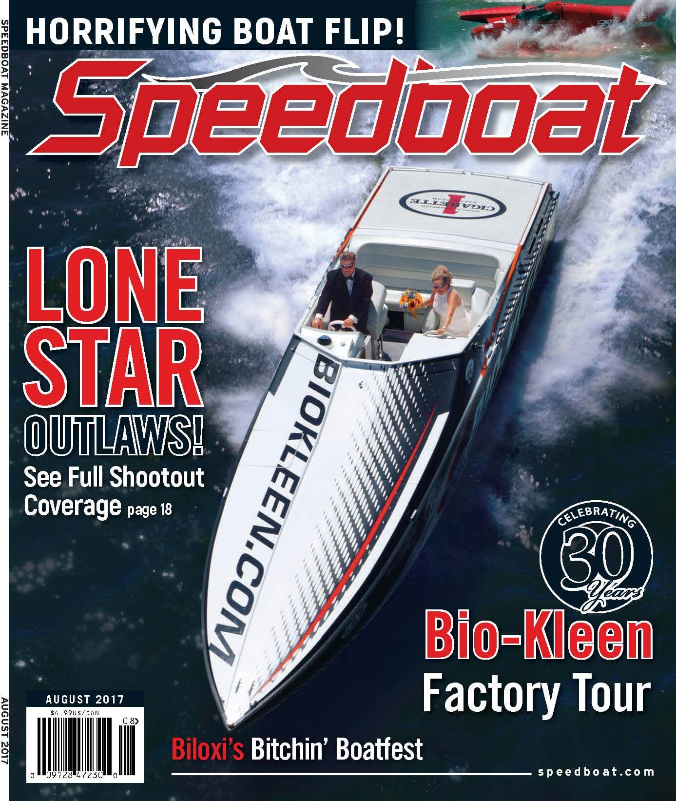 Speedboat Magazine August 2017 Issue cover