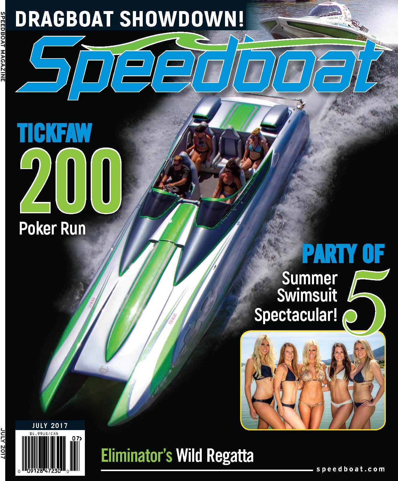 Speedboat Magazine July 2017 Issue cover