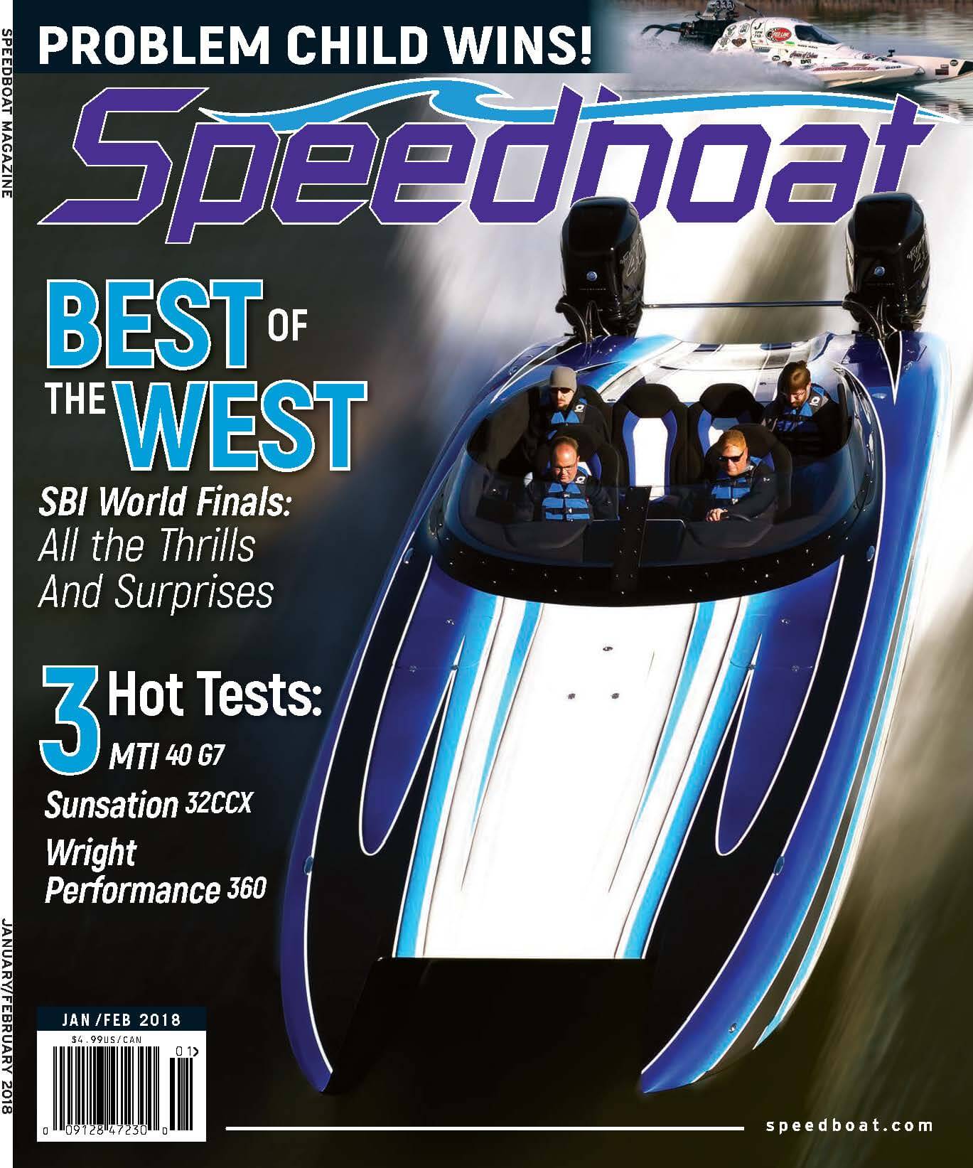 Speedboat Magazine January/February 2018 Issue cover
