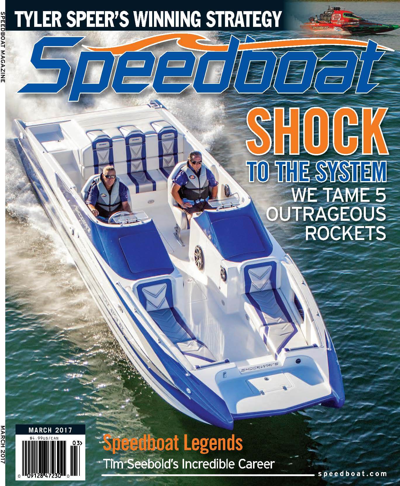 Speedboat Magazine March 2017 Issue cover