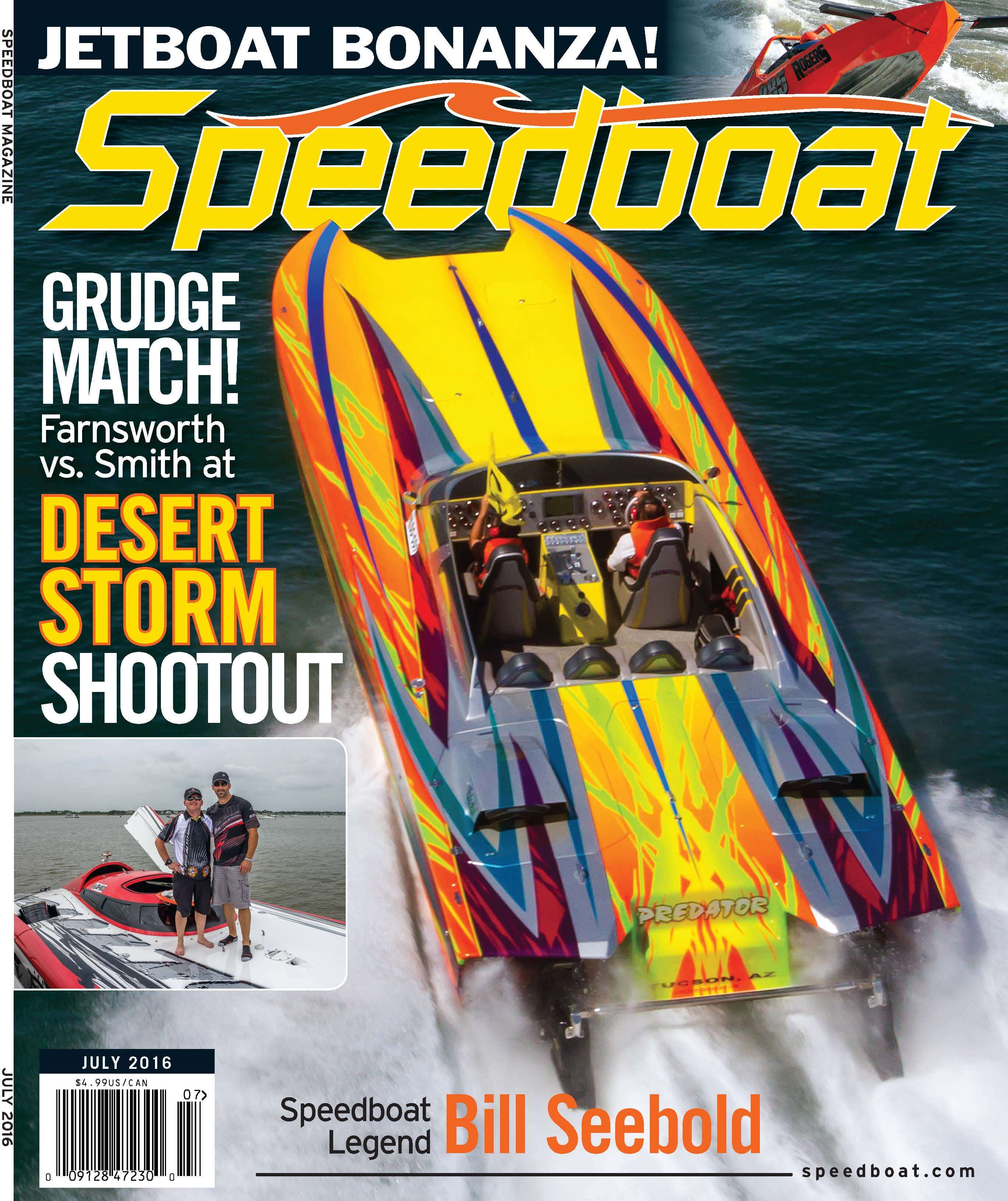 Speedboat Magazine July 2016 Issue cover