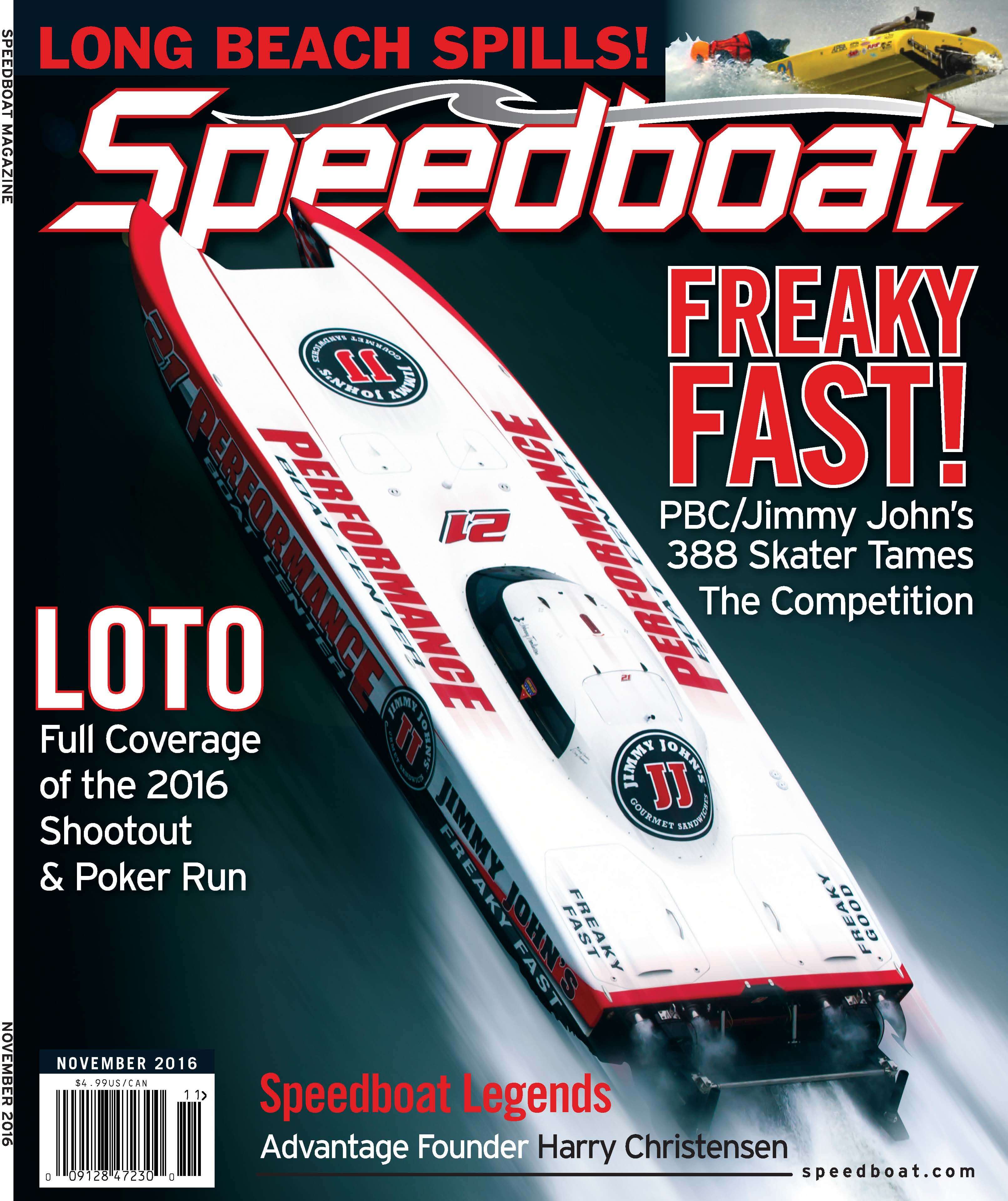 Speedboat Magazine November 2016 Issue cover