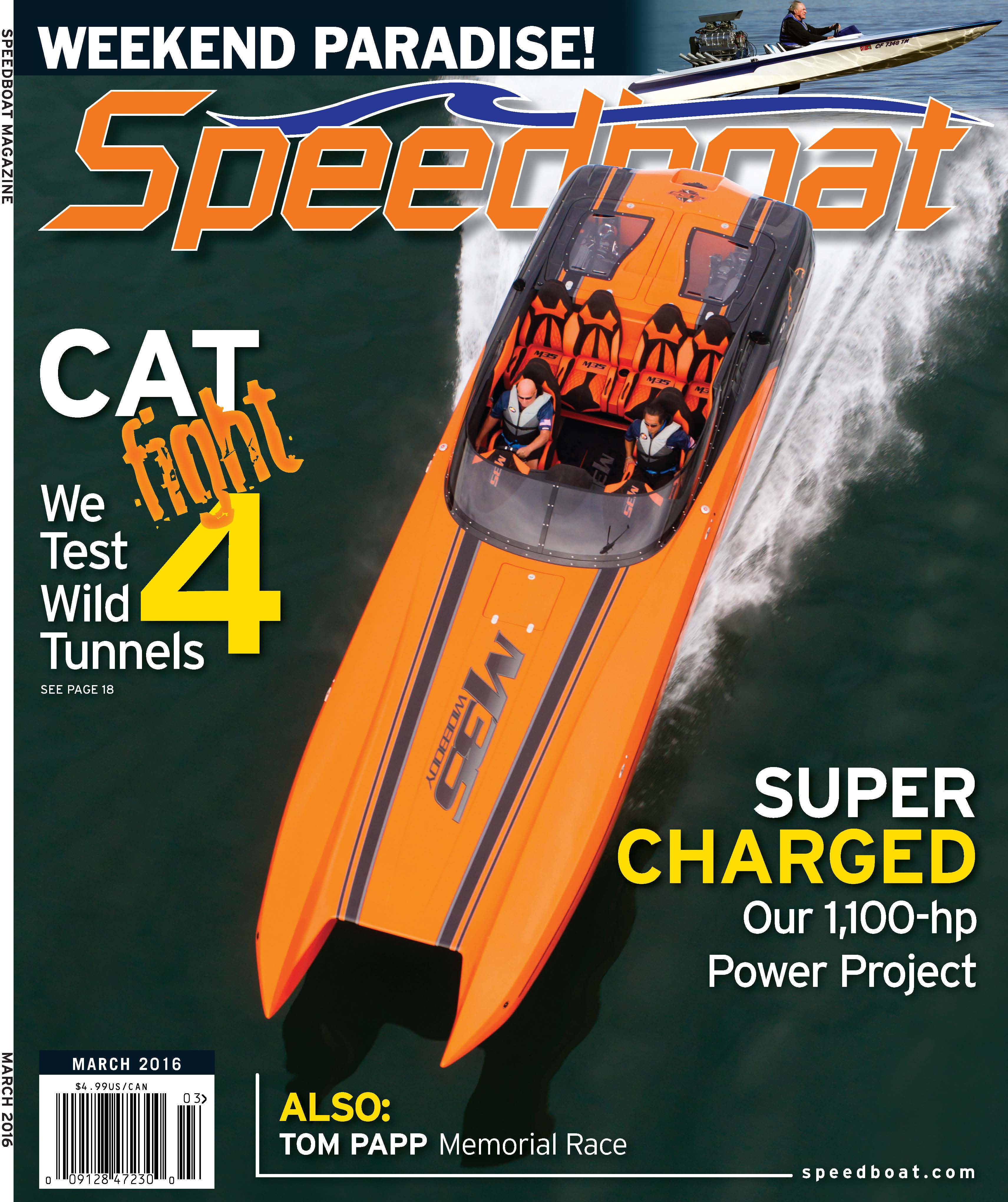 Speedboat Magazine March 2016 Issue cover