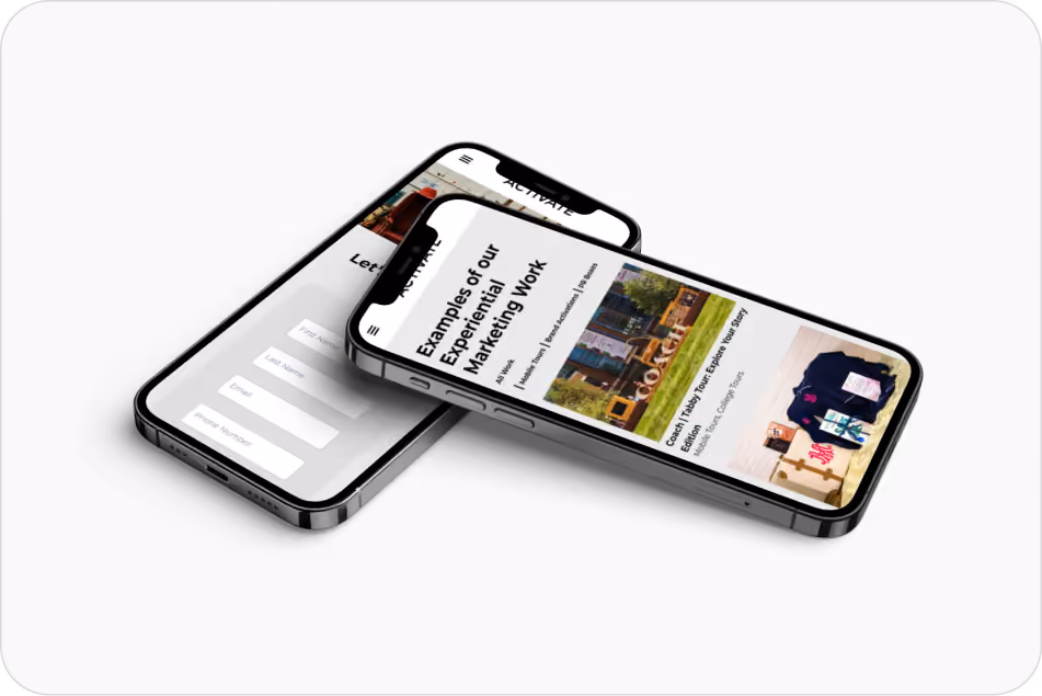 Activate Experiential Screenshot