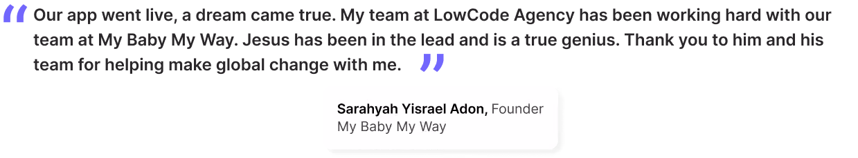 My Baby My Way Testimonial
