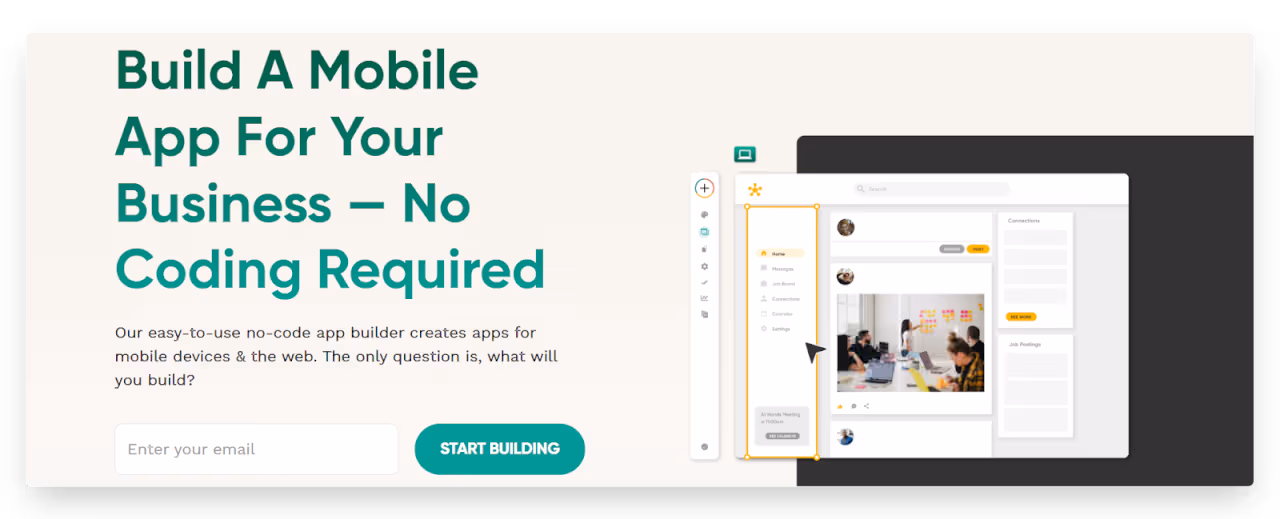 Image from the article: 11 Best No-code Mobile App Builders | Don’t Miss Out!