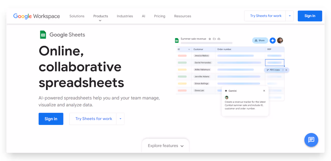 Image from the article: Google Sheets vs Airtable: We compared +13 factors
