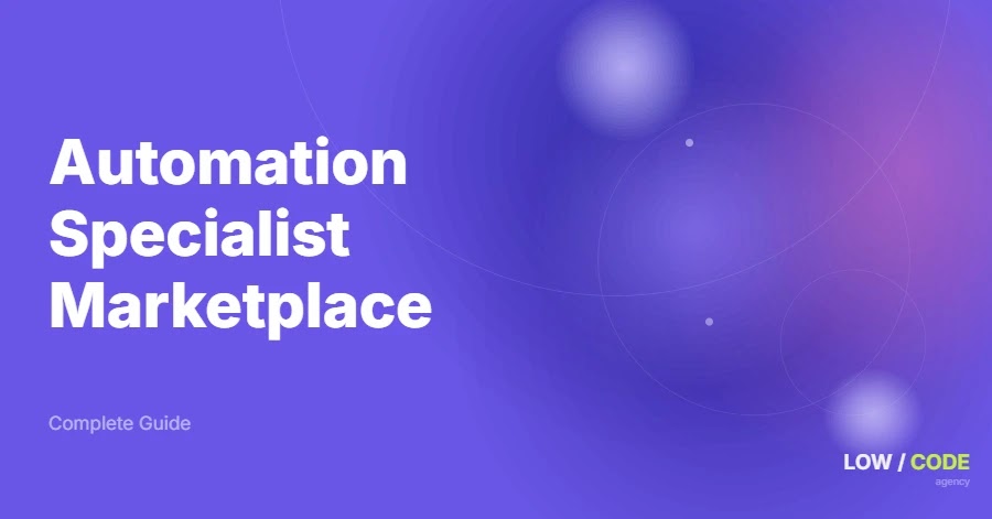 How to Build an Automation Specialist Marketplace