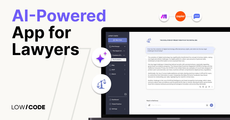 How to Build an AI-Powered App for Lawyers Using No-code