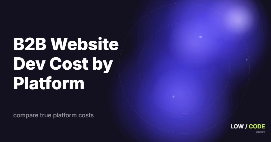 B2B Website Development Cost by Platform Explained
