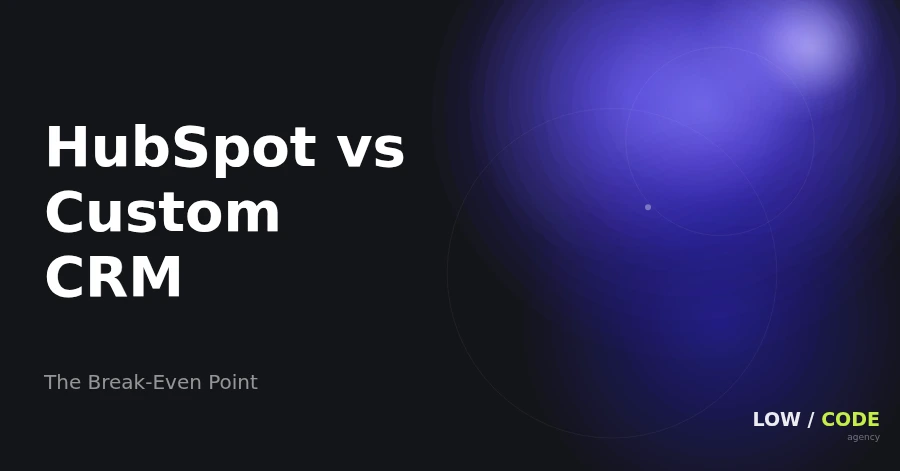 hubspot-vs-custom-crm-break-even-point