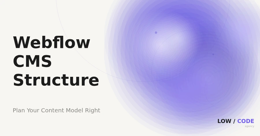 Webflow CMS Structure: Plan Your Content Model