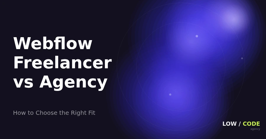 Webflow Freelancer vs Agency: How to Decide