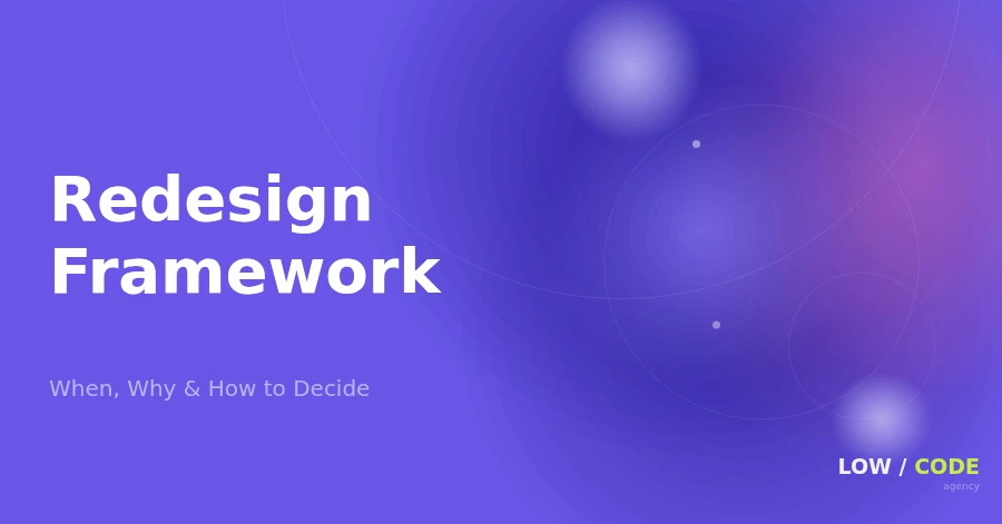 Website Redesign Decision Framework