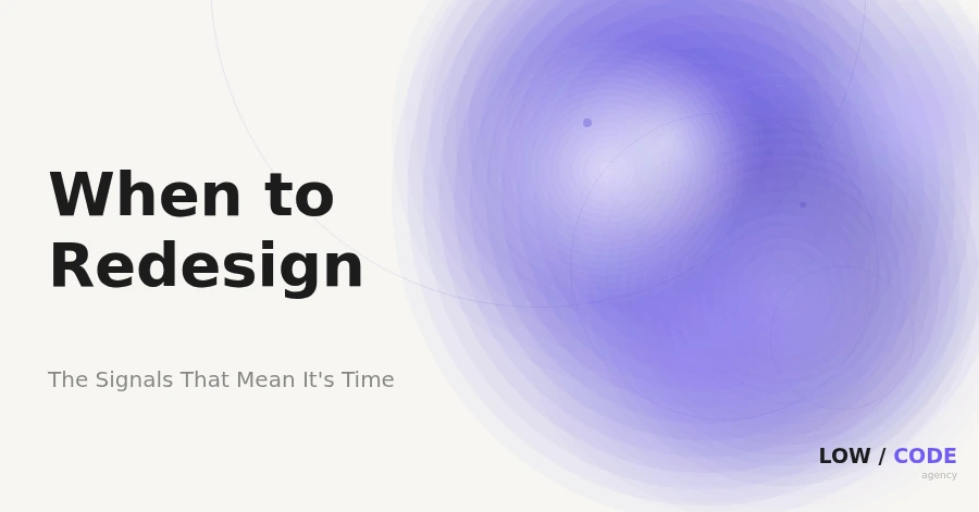 When to Redesign Your Website