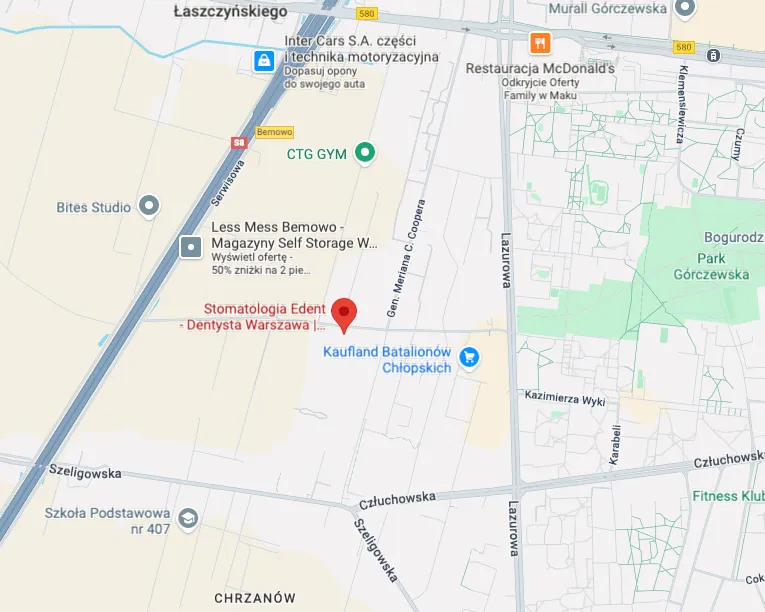 Dojazd do Stomatologii Edent Warszawa