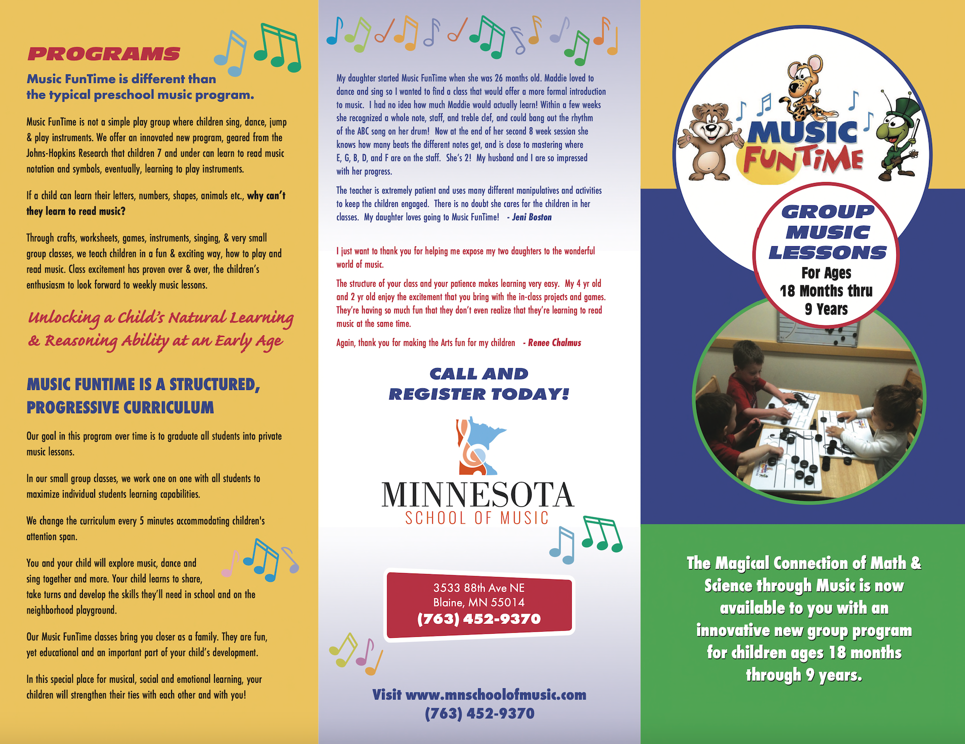toddler music classes near me