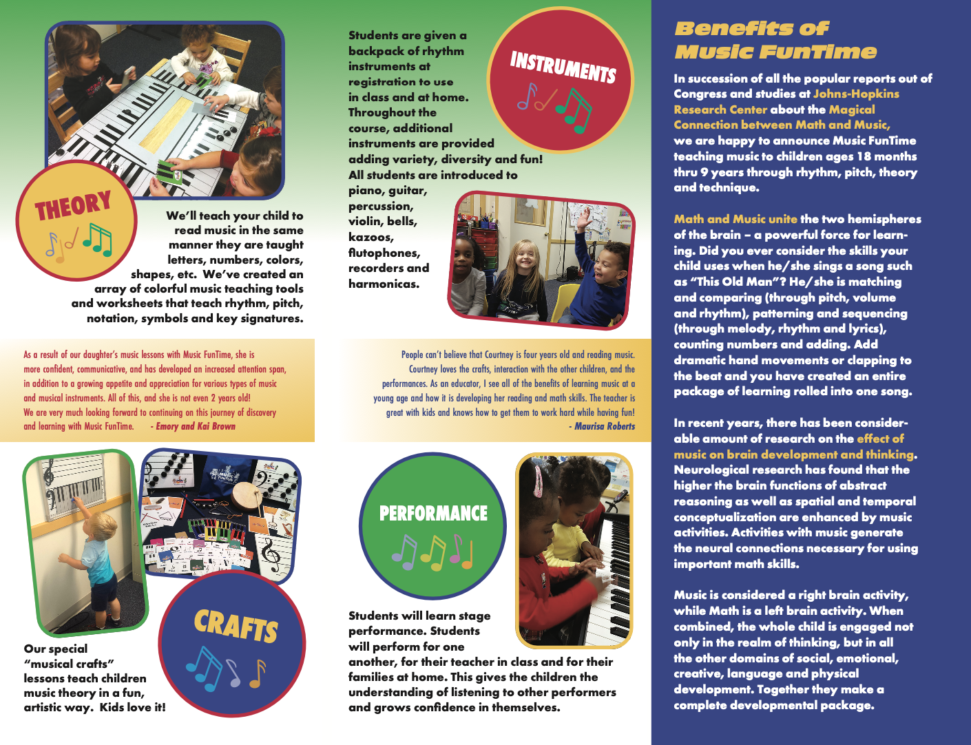 kids music classes in blaine me