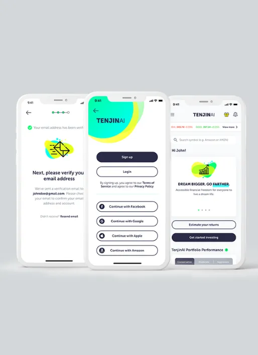 Web design created for TenjinAI.