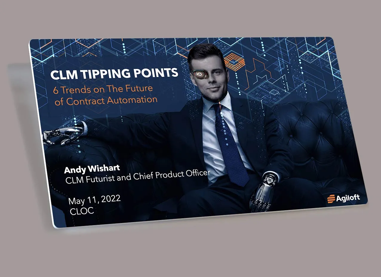 Presentation slide deck design created for Agiloft.