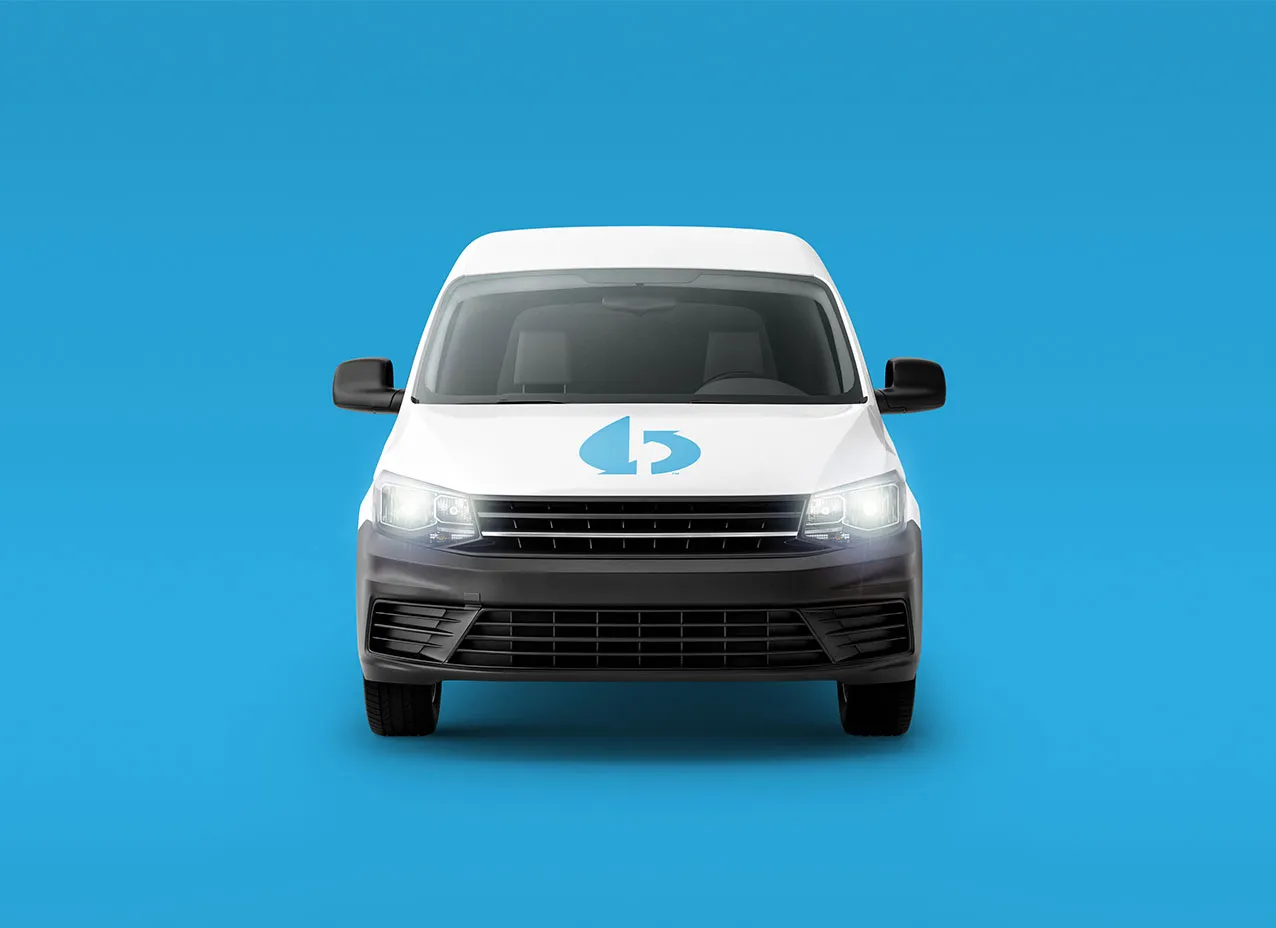 Vinyl adhesive design created for Boomerang's trailer and van.