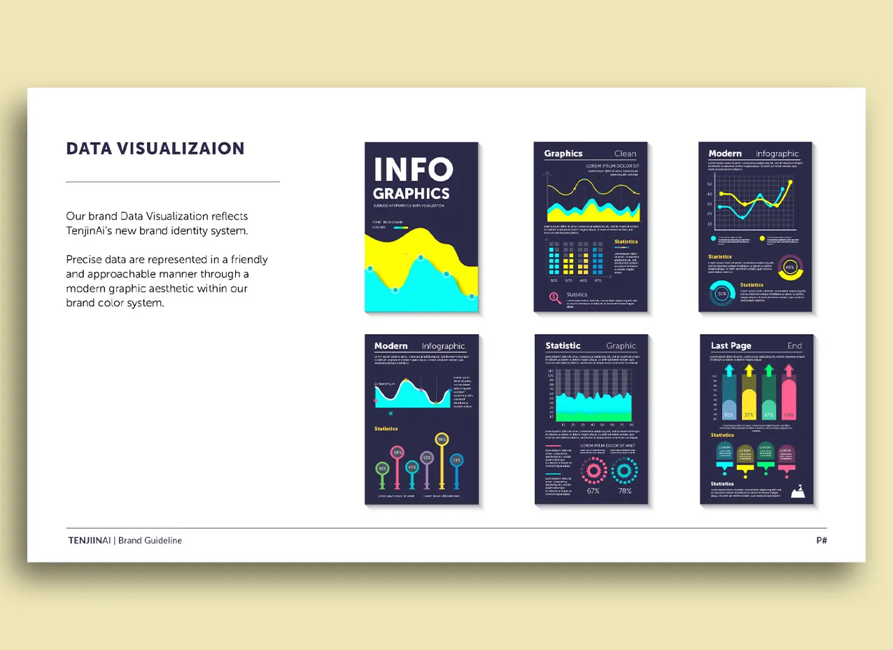 Brand book created for Tenjin AI, a Designity client.