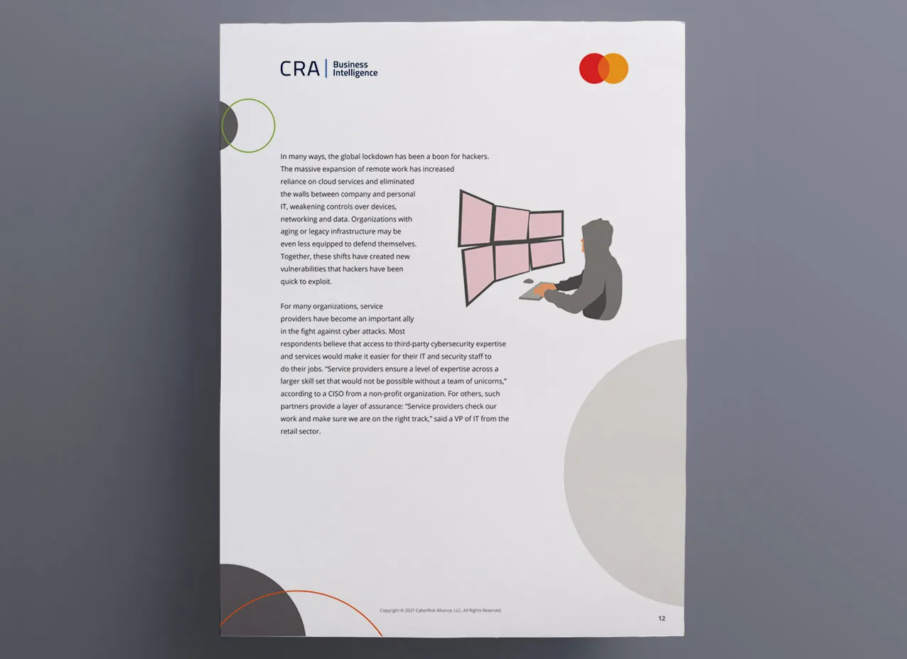 Business intelligence report designed for Mastercard, a Designity client.