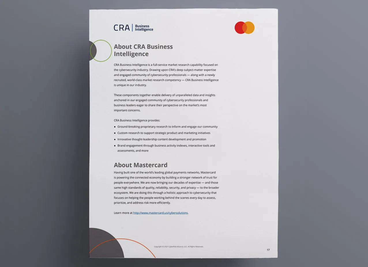 Business intelligence report designed for Mastercard, a Designity client.